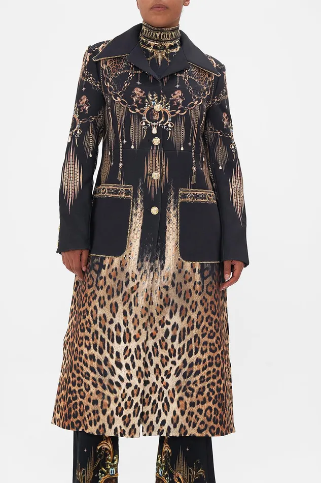 Camilla Jackets Long Button Front Coat Jungle Dreaming 8211 Womens Camilla Jackets Long Button Front Coat Jungle Dreaming 8211 Womens