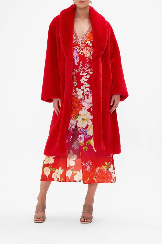 Camilla Jackets Long Teddy Coat Kiss And Tell 8211 Womens