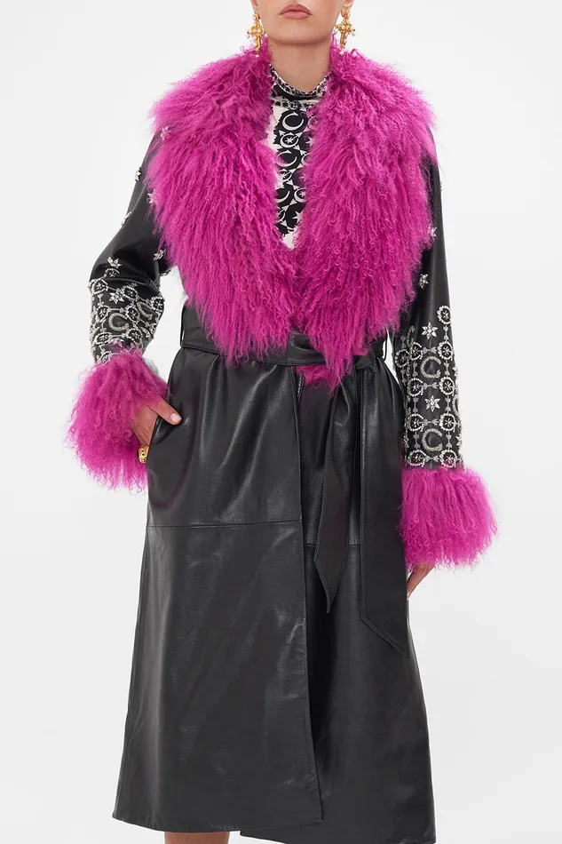 Camilla Jackets Trench With French Cuff Feline Fantasy 8211 Womens Camilla Jackets Trench With French Cuff Feline Fantasy 8211 Womens