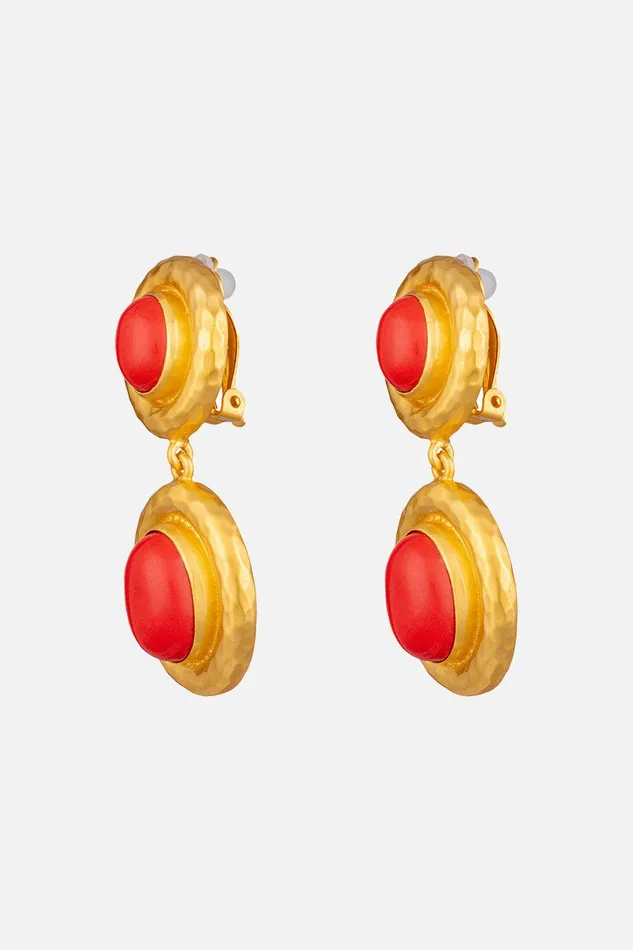 Camilla Jewellery Carla Red Coral Earrings Multi 8211 Accessories Camilla Jewellery Carla Red Coral Earrings Multi 8211 Accessories