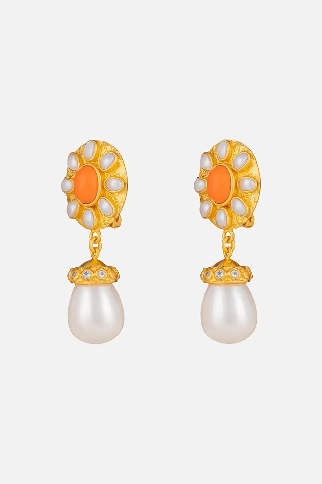 Camilla Jewellery Heather Orange Coral Earrings Multi 8211 Accessories Camilla Jewellery Heather Orange Coral Earrings Multi 8211 Accessories