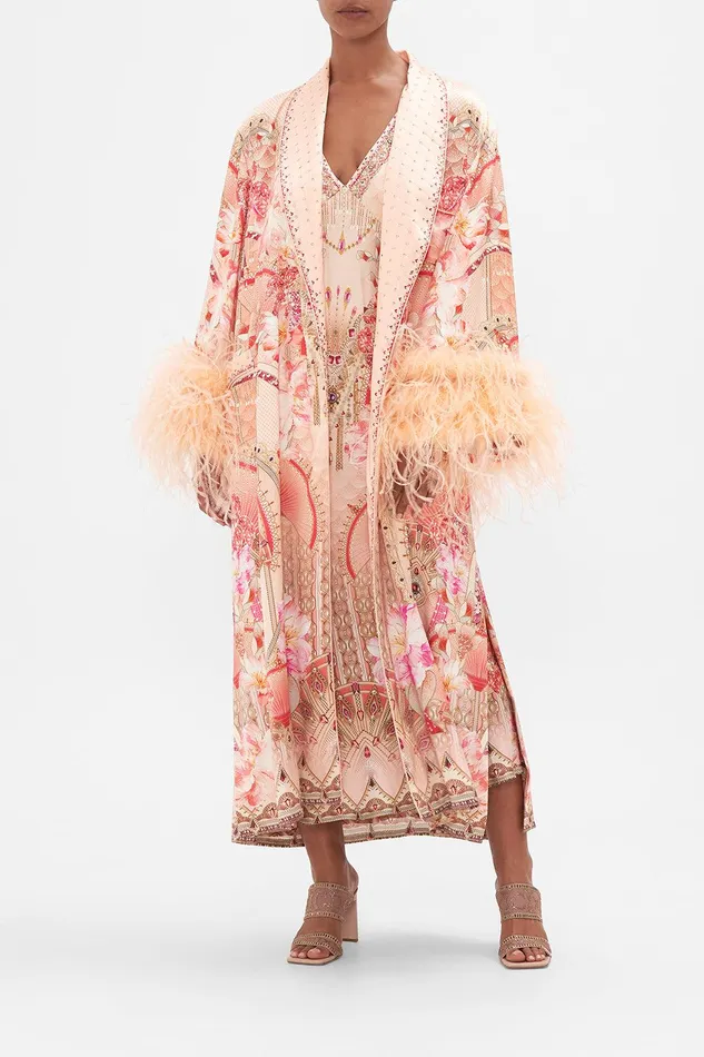 Camilla Kimonos Long Robe With Flared Sleeve Adore Me 8211 Womens