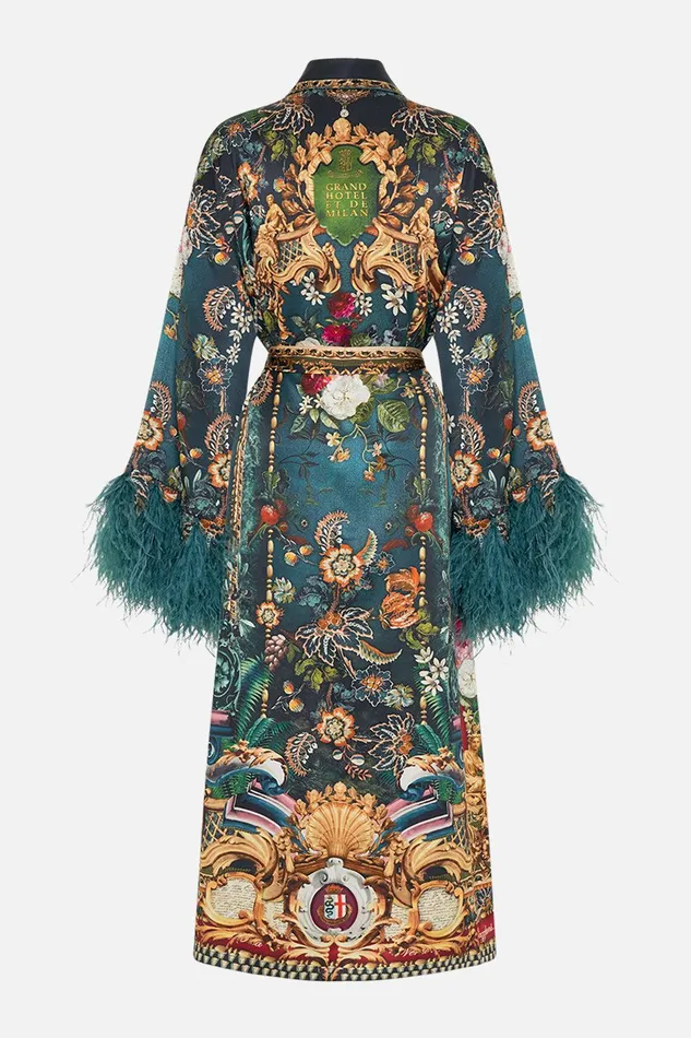 Camilla Kimonos Long Robe With Flared Sleeve Verdis World 8211 Womens Camilla Kimonos Long Robe With Flared Sleeve Verdis World 8211 Womens