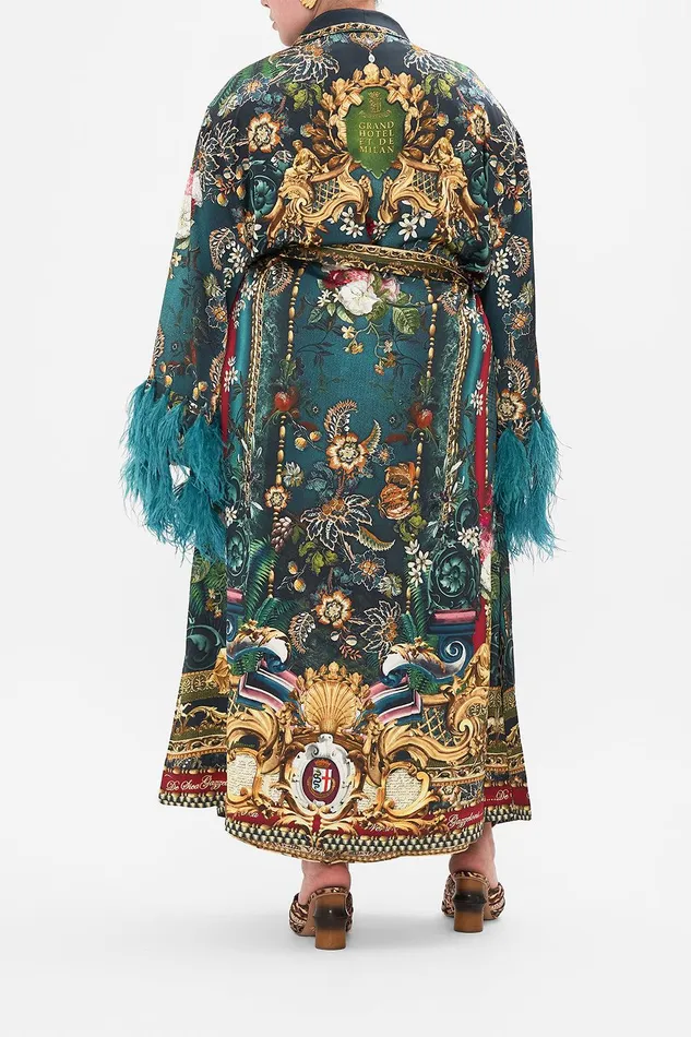 Camilla Kimonos Long Robe With Flared Sleeve Verdis World 8211 Womens Camilla Kimonos Long Robe With Flared Sleeve Verdis World 8211 Womens