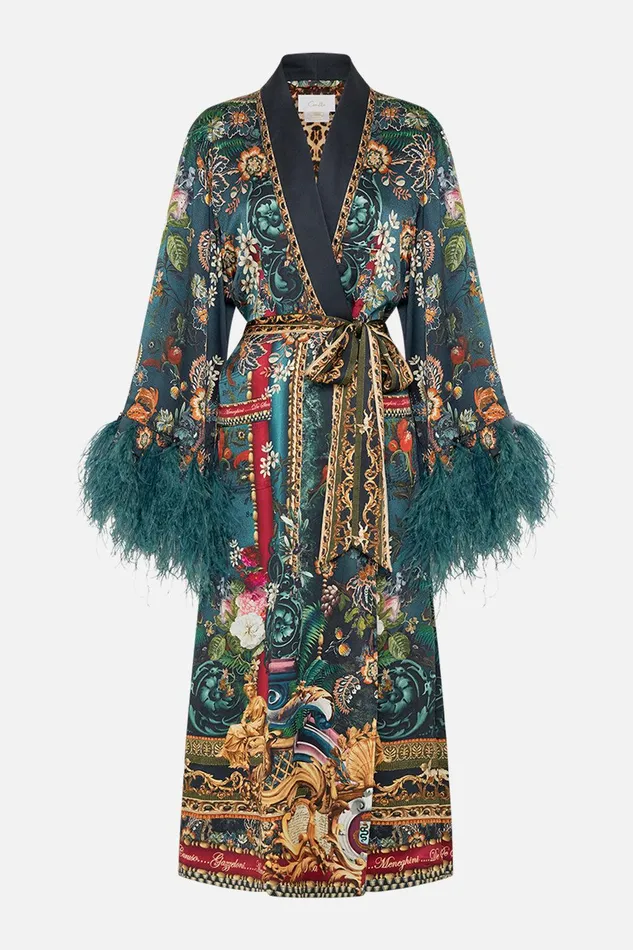 Camilla Kimonos Long Robe With Flared Sleeve Verdis World 8211 Womens Camilla Kimonos Long Robe With Flared Sleeve Verdis World 8211 Womens