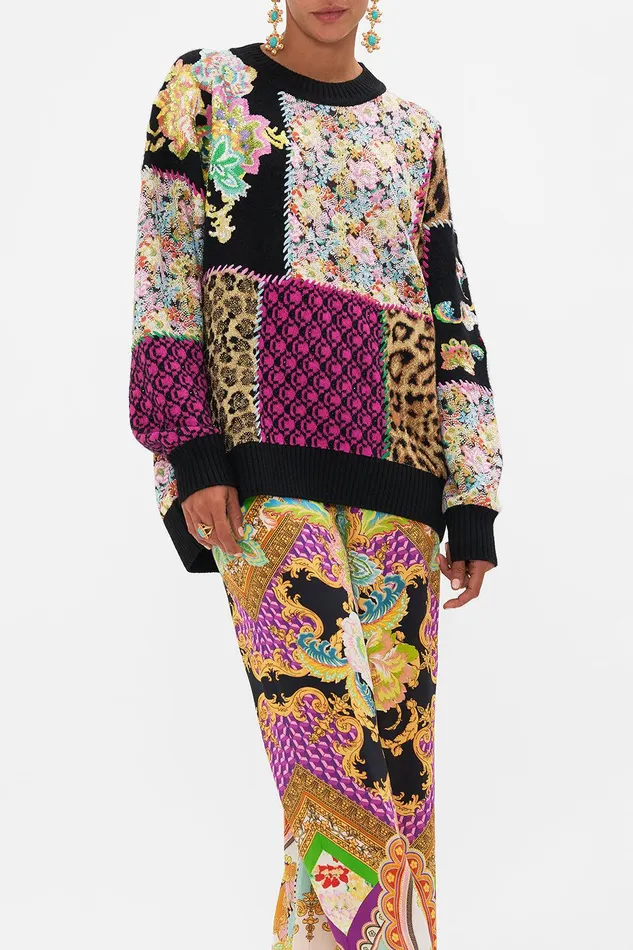 Camilla Knitwear Crew Neck Cocoon Jumper Sundowners In Sicily 8211 Womens Camilla Knitwear Crew Neck Cocoon Jumper Sundowners In Sicily 8211 Womens