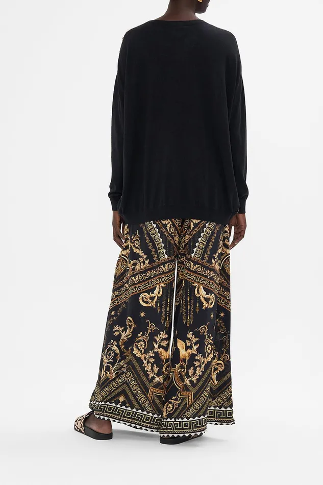 Camilla Knitwear Long Sleeve Jumper With Print Front Duomo Dynasty 8211 Womens Camilla Knitwear Long Sleeve Jumper With Print Front Duomo Dynasty 8211 Womens