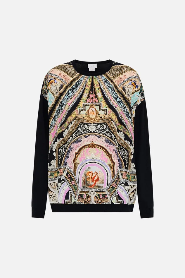 Camilla Knitwear Long Sleeve Jumper With Print Front Florence Field Day 8211 Womens Camilla Knitwear Long Sleeve Jumper With Print Front Florence Field Day 8211 Womens