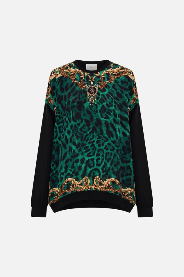 Camilla Knitwear Long Sleeve Jumper With Print Front Sing My Song 8211 Womens Camilla Knitwear Long Sleeve Jumper With Print Front Sing My Song 8211 Womens