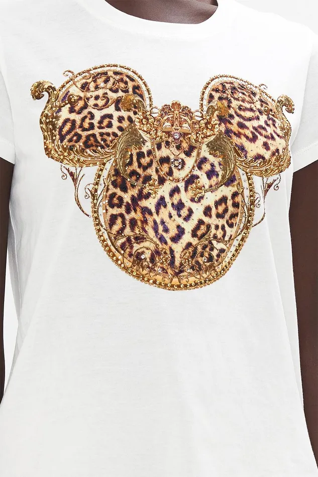 Camilla Loungewear Slim Fit Round Neck Tshirt Mickey Takes A Trip 8211 Womens