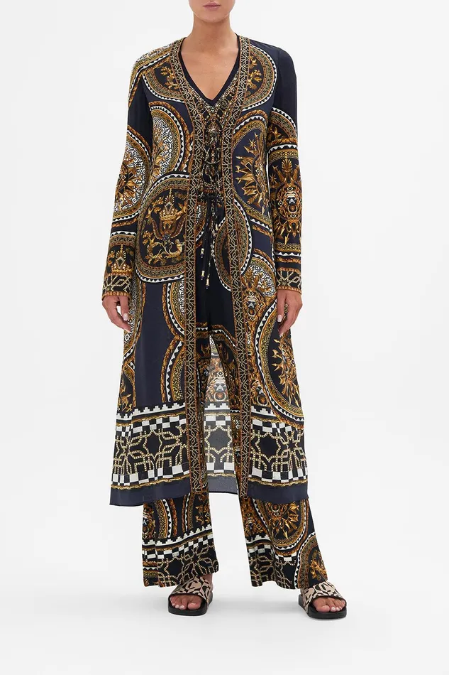Camilla Loungewear Spliced Layer With Tie Duomo Kaleido 8211 Womens