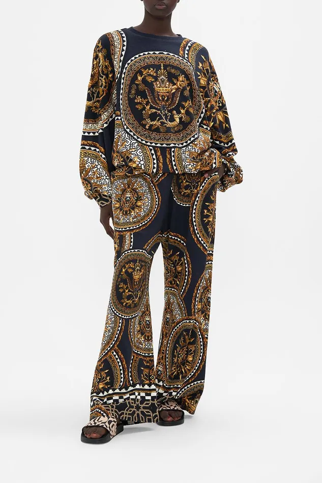 Camilla Loungewear Tuck Detail Sweater Duomo Kaleido 8211 Womens