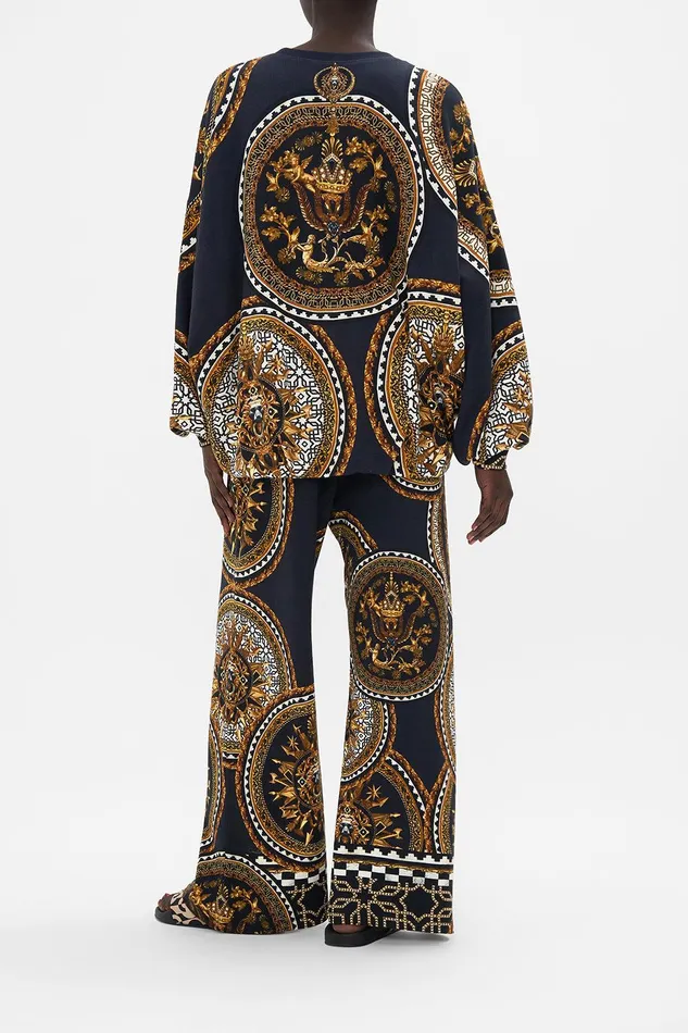 Camilla Loungewear Tuck Detail Sweater Duomo Kaleido 8211 Womens Camilla Loungewear Tuck Detail Sweater Duomo Kaleido 8211 Womens