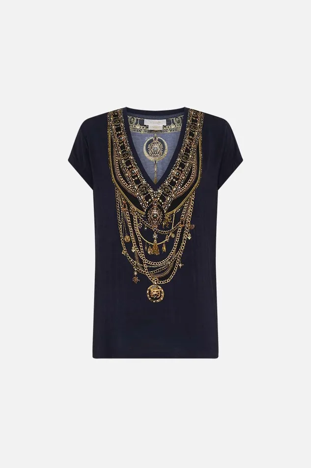 Camilla Loungewear Vneck Tee Duomo Kaleido 8211 Womens Camilla Loungewear Vneck Tee Duomo Kaleido 8211 Womens