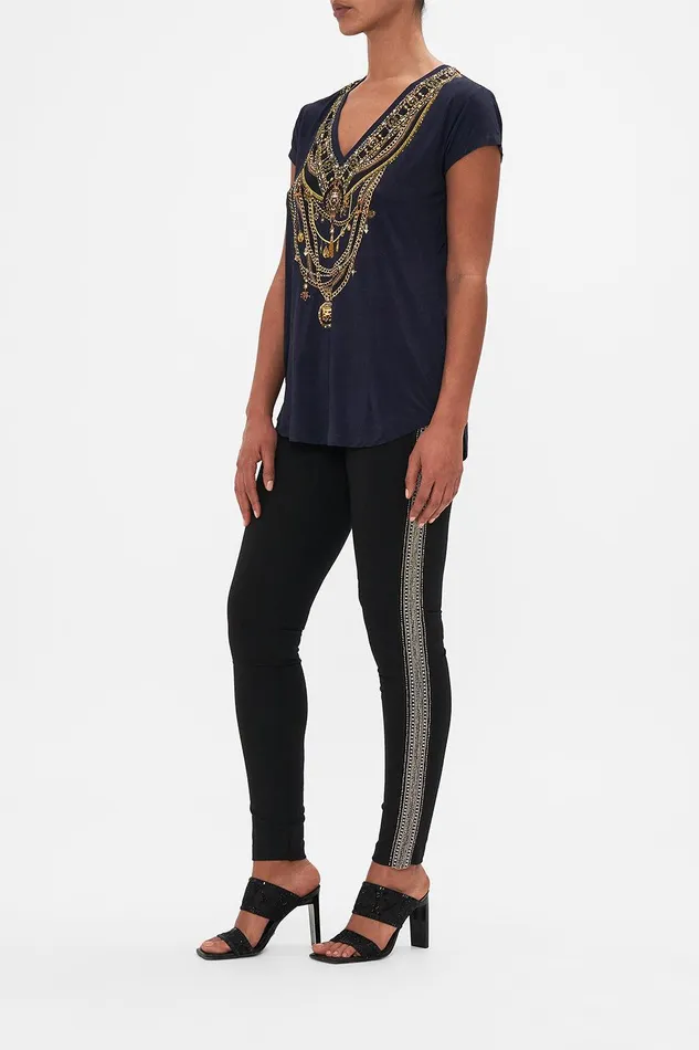 Camilla Loungewear Vneck Tee Duomo Kaleido 8211 Womens Camilla Loungewear Vneck Tee Duomo Kaleido 8211 Womens