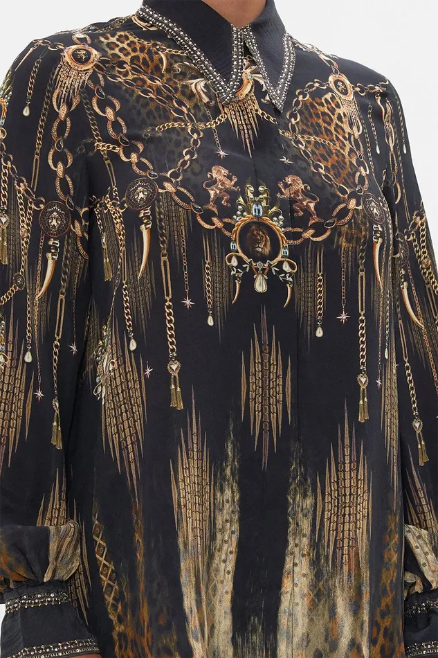 Camilla Matching Sets Curved Collar Blouse Jungle Dreaming 8211 Womens Camilla Matching Sets Curved Collar Blouse Jungle Dreaming 8211 Womens