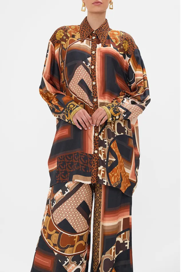 Camilla Matching Sets Long Line Shirt With Yoke And Button Detail Feeling Fresco 8211 Womens Camilla Matching Sets Long Line Shirt With Yoke And Button Detail Feeling Fresco 8211 Womens