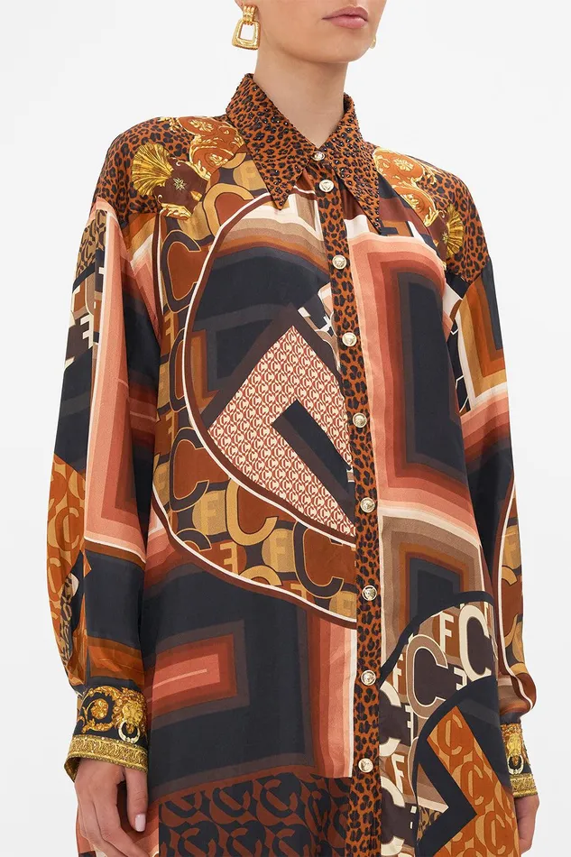 Camilla Matching Sets Long Line Shirt With Yoke And Button Detail Feeling Fresco 8211 Womens Camilla Matching Sets Long Line Shirt With Yoke And Button Detail Feeling Fresco 8211 Womens
