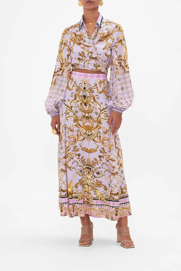 Camilla Matching Sets Panelled Flared Long Skirt Lavender Ever After 8211 Womens
