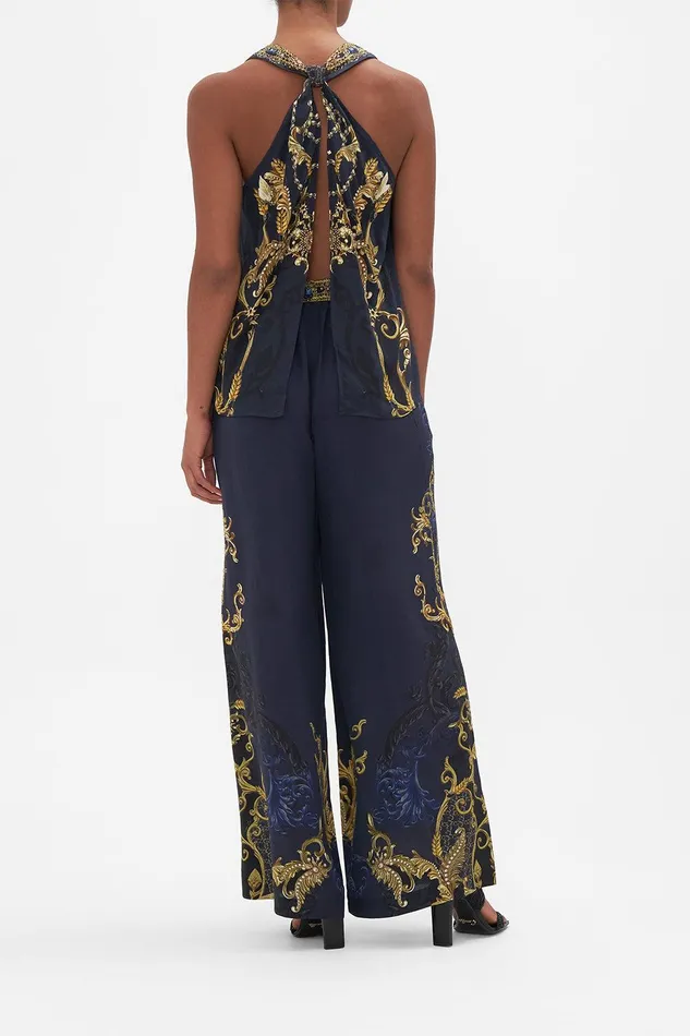 Camilla Matching Sets V Neck Top With Knot Back Moonlight Melodies 8211 Womens Camilla Matching Sets V Neck Top With Knot Back Moonlight Melodies 8211 Womens