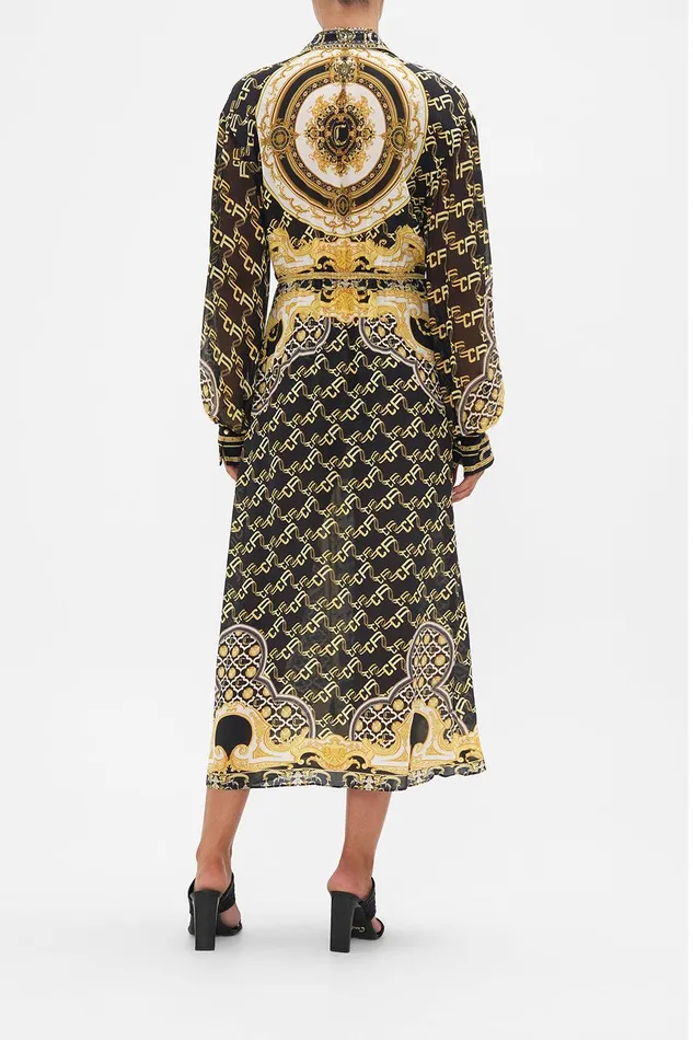 Camilla Maxi Dresses Button Down Blouson Sleeve Dress Tether Me Not 8211 Womens Camilla Maxi Dresses Button Down Blouson Sleeve Dress Tether Me Not 8211 Womens