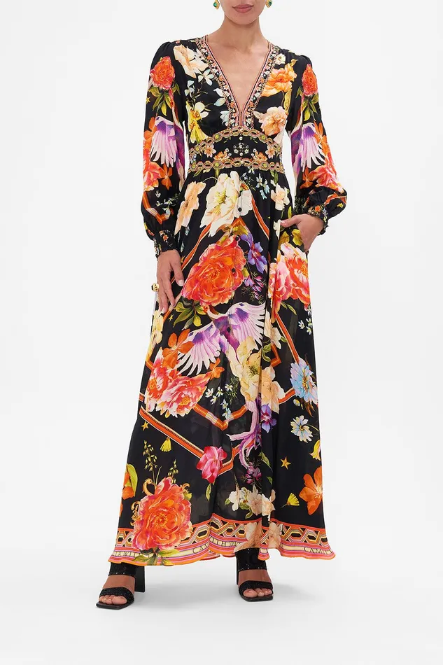 Camilla Maxi Dresses Button Dress With Shaped Waistband Secret History 8211 Womens Camilla Maxi Dresses Button Dress With Shaped Waistband Secret History 8211 Womens