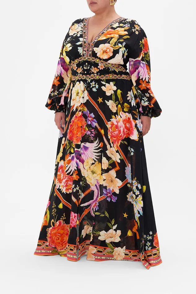Camilla Maxi Dresses Button Dress With Shaped Waistband Secret History 8211 Womens Camilla Maxi Dresses Button Dress With Shaped Waistband Secret History 8211 Womens
