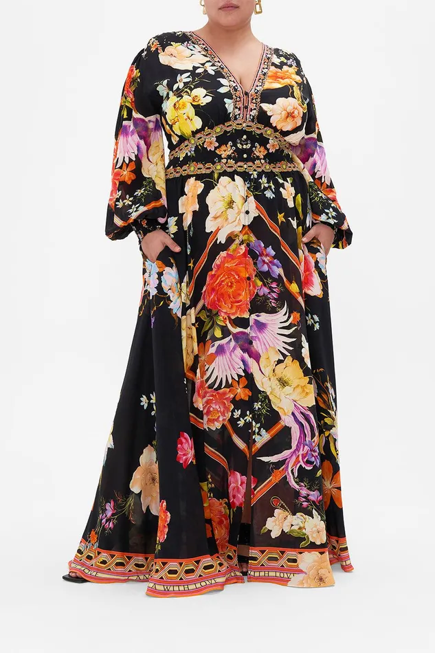 Camilla Maxi Dresses Button Dress With Shaped Waistband Secret History 8211 Womens Camilla Maxi Dresses Button Dress With Shaped Waistband Secret History 8211 Womens