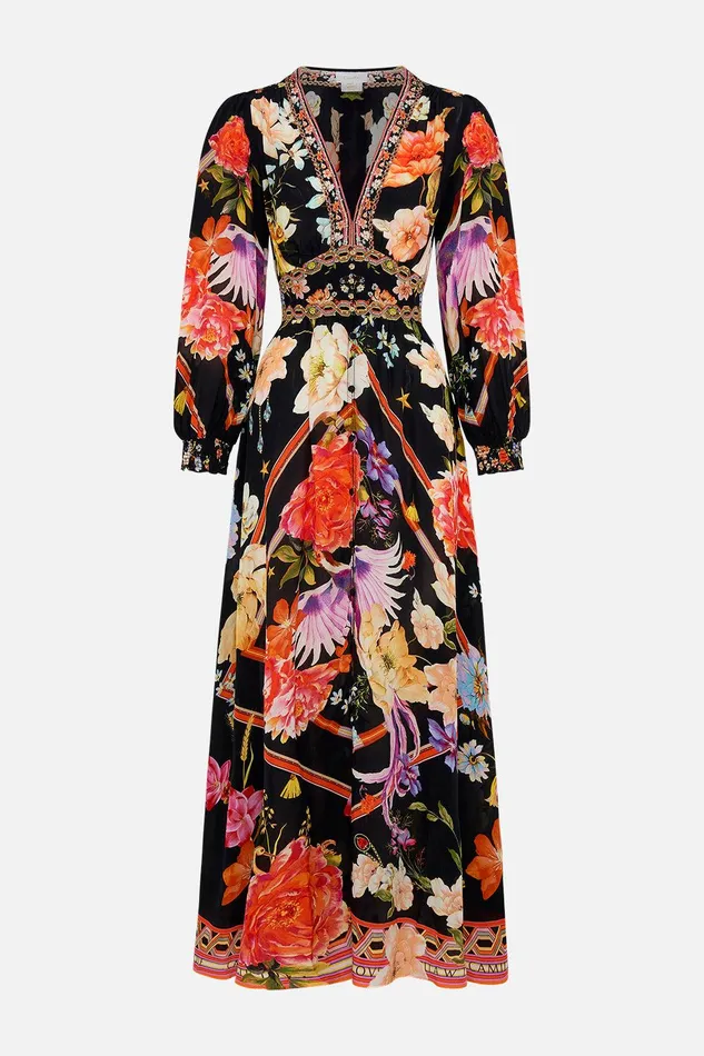 Camilla Maxi Dresses Button Dress With Shaped Waistband Secret History 8211 Womens Camilla Maxi Dresses Button Dress With Shaped Waistband Secret History 8211 Womens