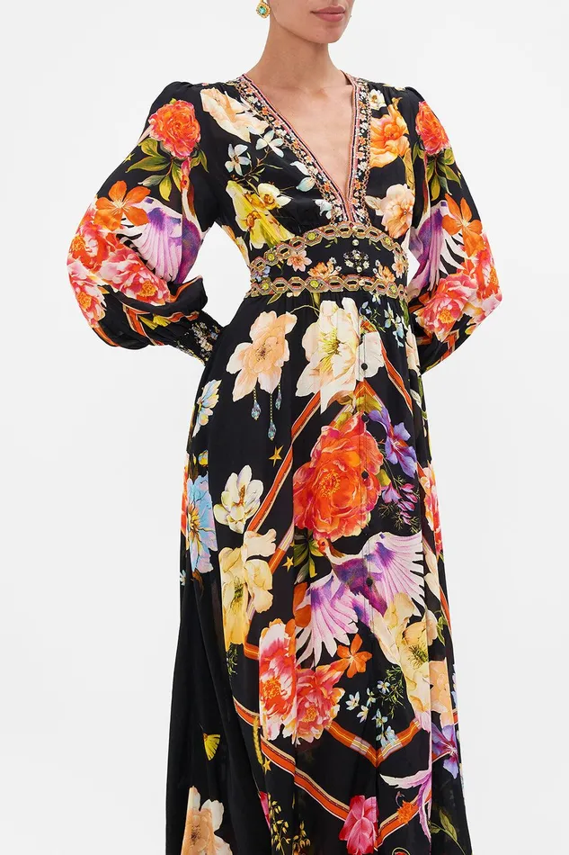 Camilla Maxi Dresses Button Dress With Shaped Waistband Secret History 8211 Womens Camilla Maxi Dresses Button Dress With Shaped Waistband Secret History 8211 Womens