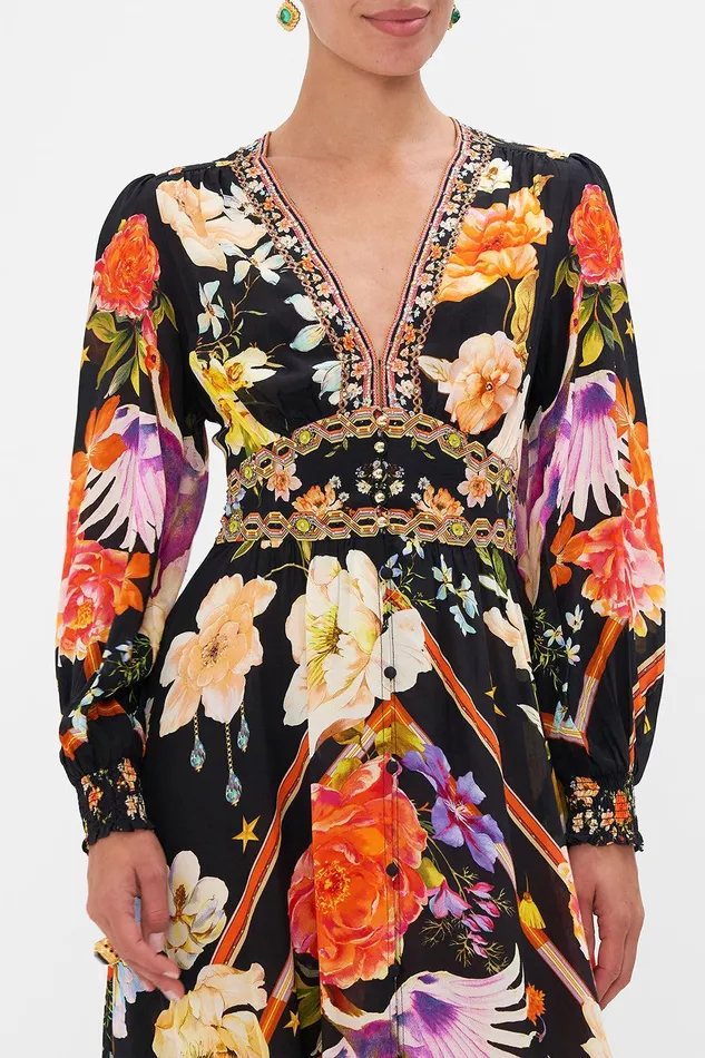 Camilla Maxi Dresses Button Dress With Shaped Waistband Secret History 8211 Womens Camilla Maxi Dresses Button Dress With Shaped Waistband Secret History 8211 Womens