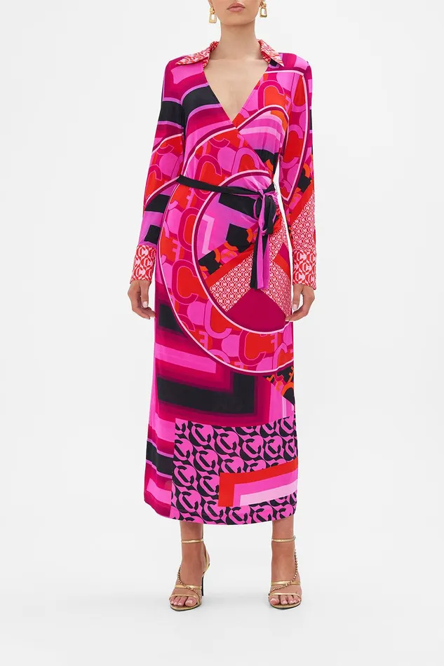 Camilla Maxi Dresses Jersey Collared Dress Ciao Palazzo 8211 Womens