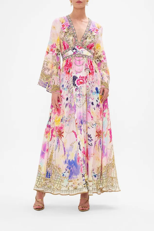 Camilla Maxi Dresses Kimono Sleeve Dress With Shirring Detail Sonic Symphonies 8211 Womens Camilla Maxi Dresses Kimono Sleeve Dress With Shirring Detail Sonic Symphonies 8211 Womens