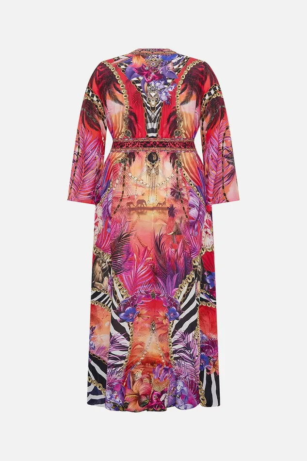 Camilla Maxi Dresses Kimono Sleeve Dress With Shirring Detail Wild Loving 8211 Womens Camilla Maxi Dresses Kimono Sleeve Dress With Shirring Detail Wild Loving 8211 Womens