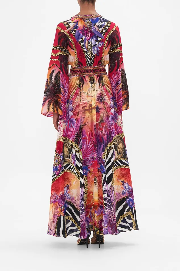 Camilla Maxi Dresses Kimono Sleeve Dress With Shirring Detail Wild Loving 8211 Womens Camilla Maxi Dresses Kimono Sleeve Dress With Shirring Detail Wild Loving 8211 Womens