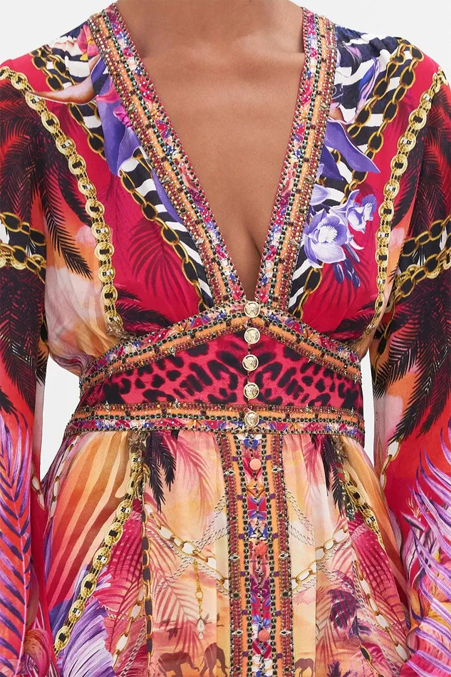Camilla Maxi Dresses Kimono Sleeve Dress With Shirring Detail Wild Loving 8211 Womens Camilla Maxi Dresses Kimono Sleeve Dress With Shirring Detail Wild Loving 8211 Womens