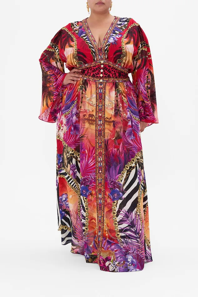 Camilla Maxi Dresses Kimono Sleeve Dress With Shirring Detail Wild Loving 8211 Womens Camilla Maxi Dresses Kimono Sleeve Dress With Shirring Detail Wild Loving 8211 Womens