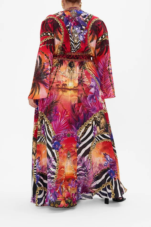 Camilla Maxi Dresses Kimono Sleeve Dress With Shirring Detail Wild Loving 8211 Womens Camilla Maxi Dresses Kimono Sleeve Dress With Shirring Detail Wild Loving 8211 Womens