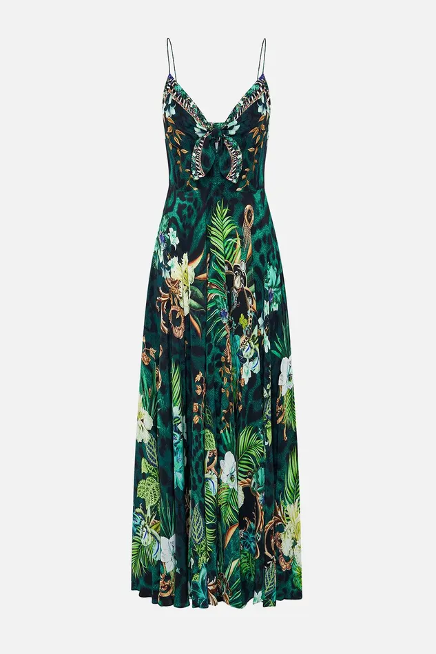Camilla Maxi Dresses Long Dress With Tie Front Sing My Song 8211 Womens Camilla Maxi Dresses Long Dress With Tie Front Sing My Song 8211 Womens
