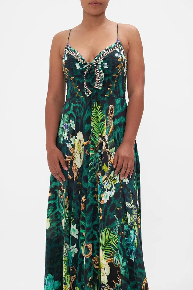 Camilla Maxi Dresses Long Dress With Tie Front Sing My Song 8211 Womens Camilla Maxi Dresses Long Dress With Tie Front Sing My Song 8211 Womens