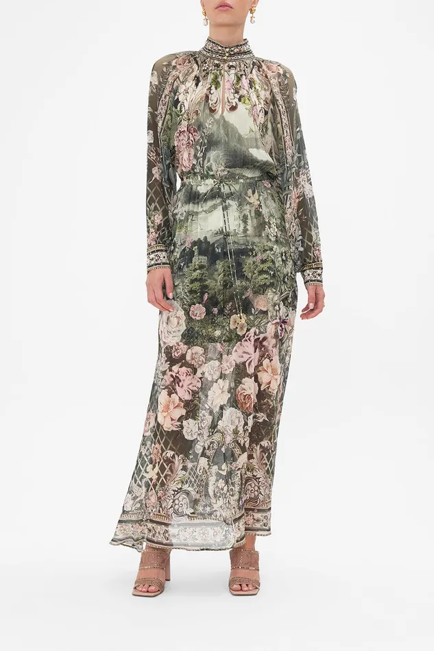 Camilla Maxi Dresses Long Sleeve Dress With Collar Garden Of Good Fortune 8211 Womens Camilla Maxi Dresses Long Sleeve Dress With Collar Garden Of Good Fortune 8211 Womens