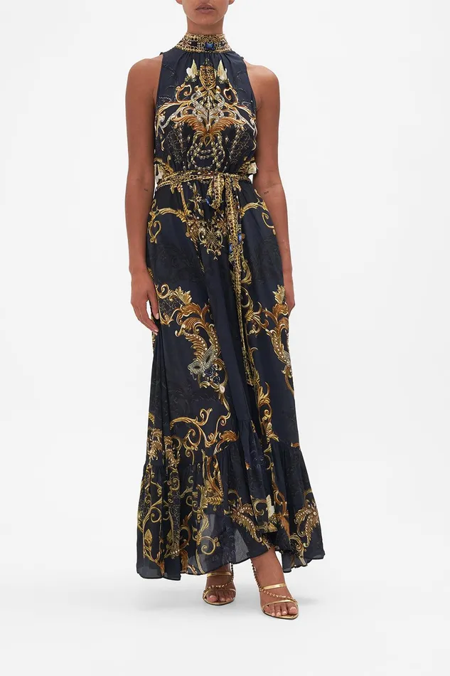 Camilla Maxi Dresses Necktie Dress With Elasticated Waist Moonlight Melodies 8211 Womens Camilla Maxi Dresses Necktie Dress With Elasticated Waist Moonlight Melodies 8211 Womens