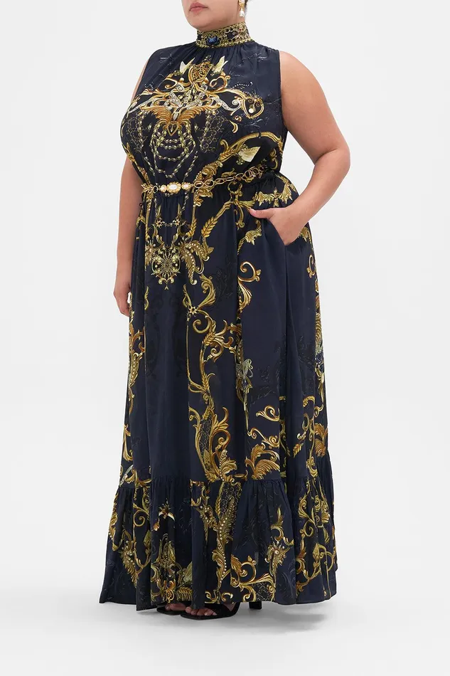 Camilla Maxi Dresses Necktie Dress With Elasticated Waist Moonlight Melodies 8211 Womens Camilla Maxi Dresses Necktie Dress With Elasticated Waist Moonlight Melodies 8211 Womens