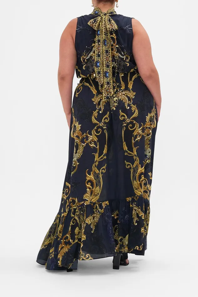 Camilla Maxi Dresses Necktie Dress With Elasticated Waist Moonlight Melodies 8211 Womens Camilla Maxi Dresses Necktie Dress With Elasticated Waist Moonlight Melodies 8211 Womens