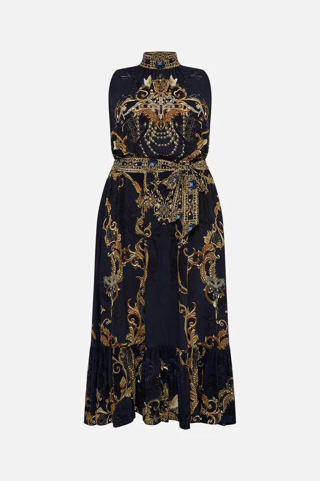 Camilla Maxi Dresses Necktie Dress With Elasticated Waist Moonlight Melodies 8211 Womens Camilla Maxi Dresses Necktie Dress With Elasticated Waist Moonlight Melodies 8211 Womens
