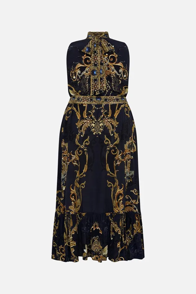Camilla Maxi Dresses Necktie Dress With Elasticated Waist Moonlight Melodies 8211 Womens Camilla Maxi Dresses Necktie Dress With Elasticated Waist Moonlight Melodies 8211 Womens