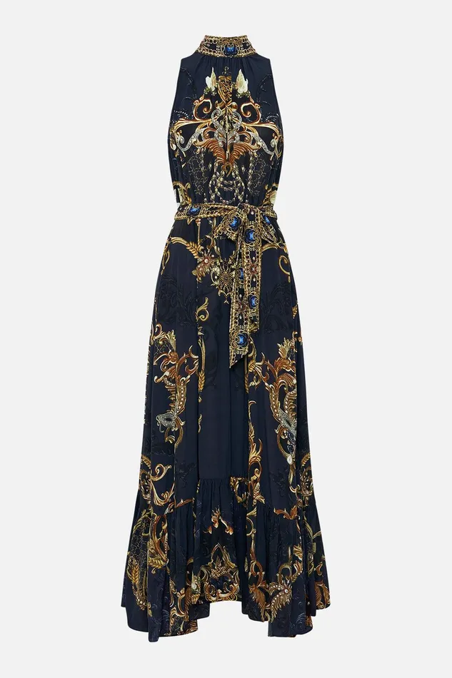 Camilla Maxi Dresses Necktie Dress With Elasticated Waist Moonlight Melodies 8211 Womens Camilla Maxi Dresses Necktie Dress With Elasticated Waist Moonlight Melodies 8211 Womens