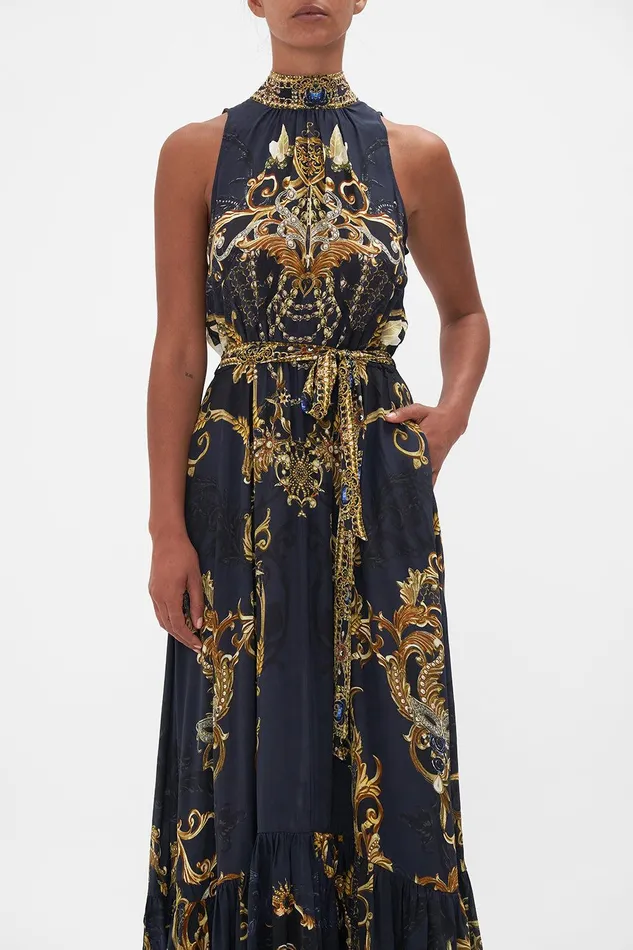 Camilla Maxi Dresses Necktie Dress With Elasticated Waist Moonlight Melodies 8211 Womens Camilla Maxi Dresses Necktie Dress With Elasticated Waist Moonlight Melodies 8211 Womens