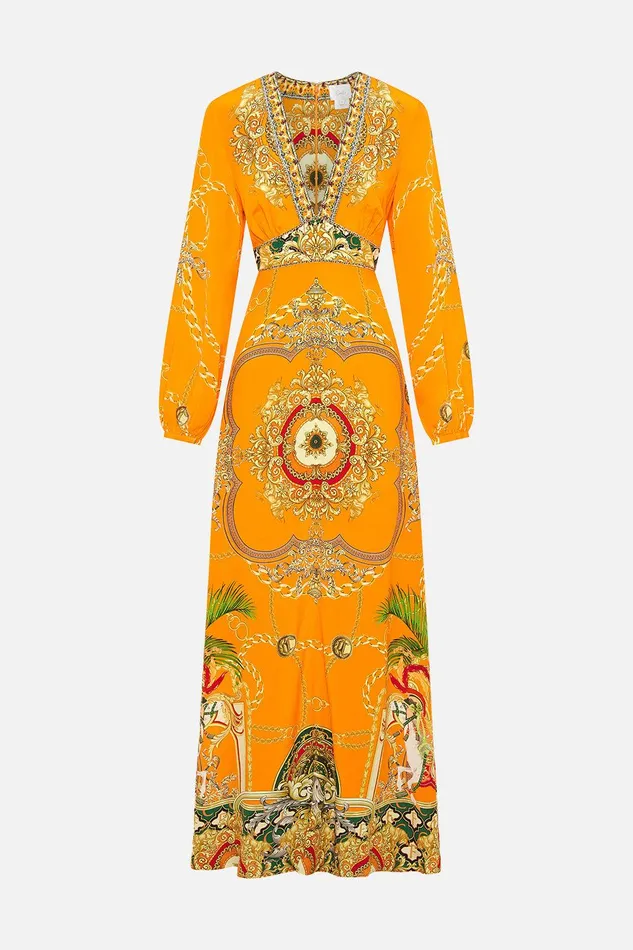 Camilla Maxi Dresses Printed Lantern Sleeve Dress Dancing With The Bulls 8211 Womens Camilla Maxi Dresses Printed Lantern Sleeve Dress Dancing With The Bulls 8211 Womens