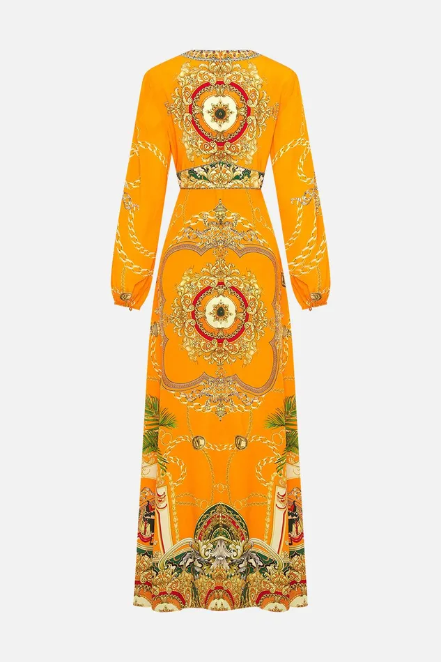 Camilla Maxi Dresses Printed Lantern Sleeve Dress Dancing With The Bulls 8211 Womens Camilla Maxi Dresses Printed Lantern Sleeve Dress Dancing With The Bulls 8211 Womens